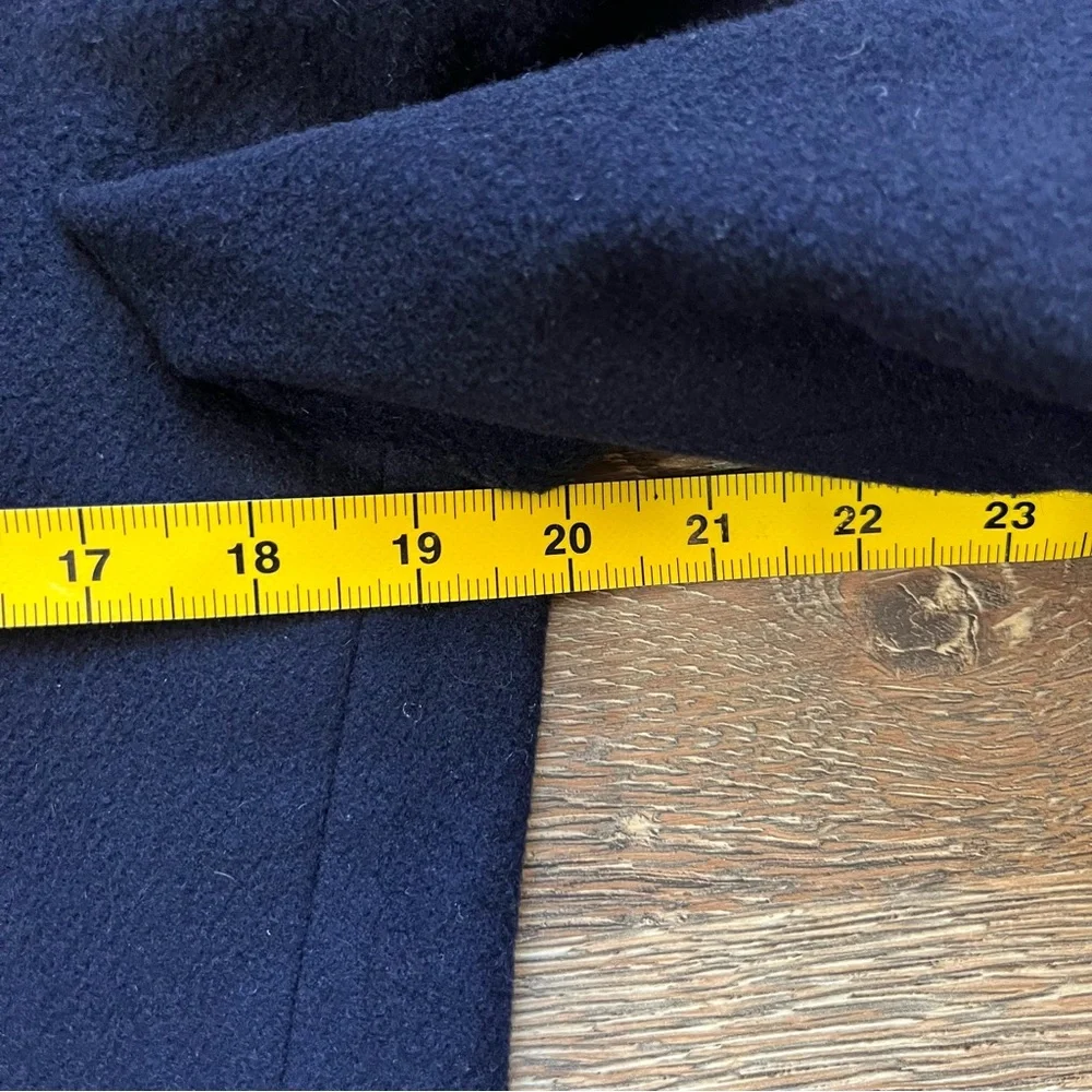100% Cashmere Made in USA Mark Shale Navy Blue 2 Button Jacket Men’s M size 40 - Picture 7 of 13